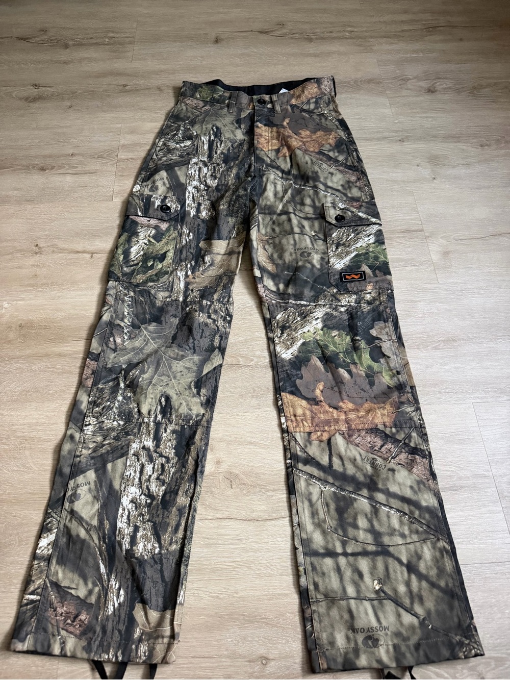 Walls Pants Womens S Camo Mossy Oak Break Up Country Hunting Drawstring Outdoor